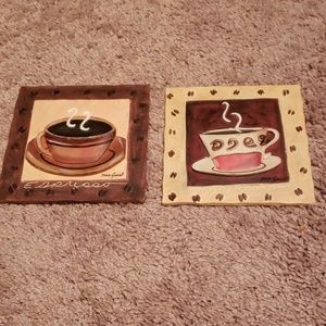 Tile kitchen coffee art decor